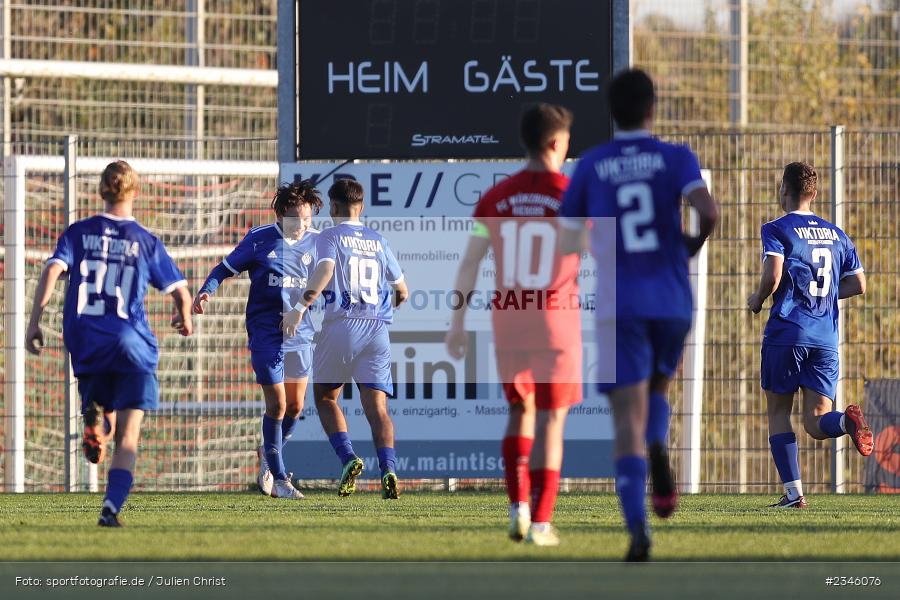 Ben Stapf, KRE Sportpark, Würzburg, 13.11.2022, sport, action, Fussball, BFV, November 2022, Saison 2022/2023, 13. Spieltag, Bayernliga U19, SVA, FWK, SV Viktoria Aschaffenburg, FC Würzburger Kickers - Bild-ID: 2346076