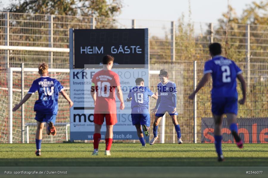 Ben Stapf, KRE Sportpark, Würzburg, 13.11.2022, sport, action, Fussball, BFV, November 2022, Saison 2022/2023, 13. Spieltag, Bayernliga U19, SVA, FWK, SV Viktoria Aschaffenburg, FC Würzburger Kickers - Bild-ID: 2346077
