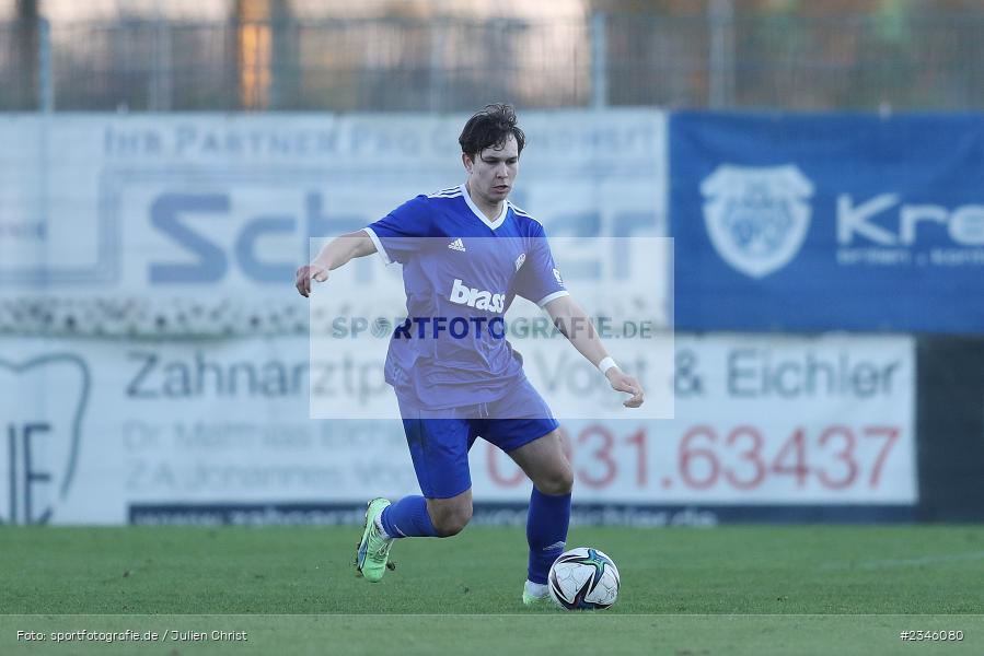 Bohdan Mykhalchenko, KRE Sportpark, Würzburg, 13.11.2022, sport, action, Fussball, BFV, November 2022, Saison 2022/2023, 13. Spieltag, Bayernliga U19, SVA, FWK, SV Viktoria Aschaffenburg, FC Würzburger Kickers - Bild-ID: 2346080