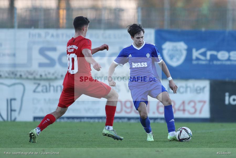 Bohdan Mykhalchenko, KRE Sportpark, Würzburg, 13.11.2022, sport, action, Fussball, BFV, November 2022, Saison 2022/2023, 13. Spieltag, Bayernliga U19, SVA, FWK, SV Viktoria Aschaffenburg, FC Würzburger Kickers - Bild-ID: 2346081