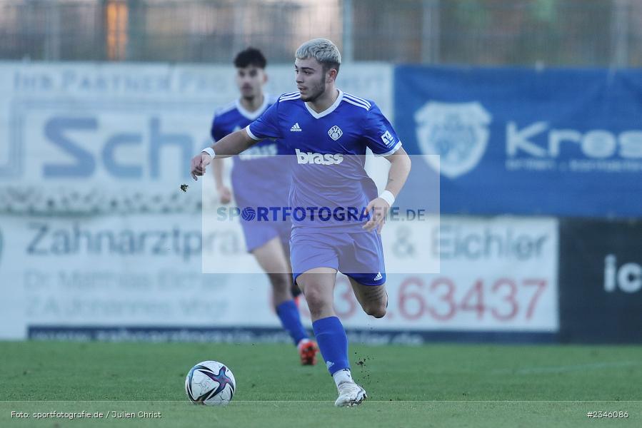 Alessio Bari, KRE Sportpark, Würzburg, 13.11.2022, sport, action, Fussball, BFV, November 2022, Saison 2022/2023, 13. Spieltag, Bayernliga U19, SVA, FWK, SV Viktoria Aschaffenburg, FC Würzburger Kickers - Bild-ID: 2346086 Alessio Bari, KRE Sportpark, Würzburg, 13.11.2022, sport, action, Fussball, BFV, November 2022, Saison 2022/2023, 13. Spieltag, Bayernliga U19, SVA, FWK, SV Viktoria Aschaffenburg, FC Würzburger Kickers - Bild-ID: 2346086