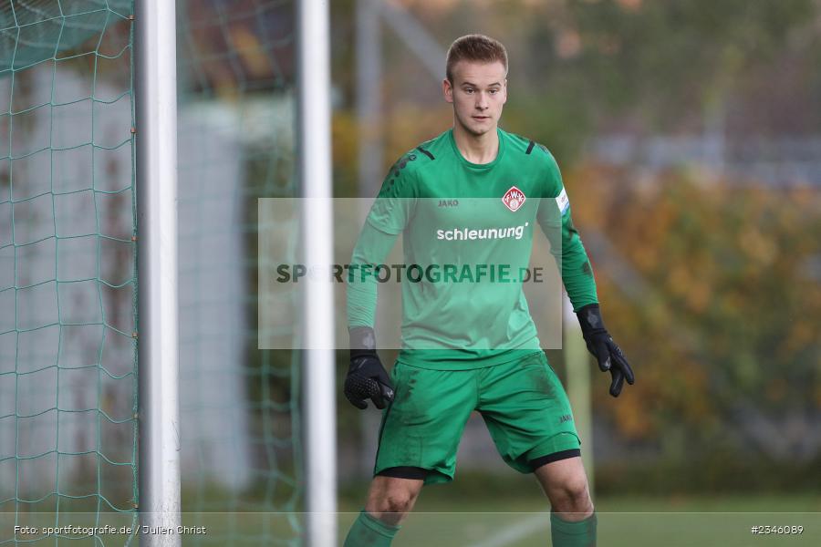 Leon Walch, KRE Sportpark, Würzburg, 13.11.2022, sport, action, Fussball, BFV, November 2022, Saison 2022/2023, 13. Spieltag, Bayernliga U19, SVA, FWK, SV Viktoria Aschaffenburg, FC Würzburger Kickers - Bild-ID: 2346089