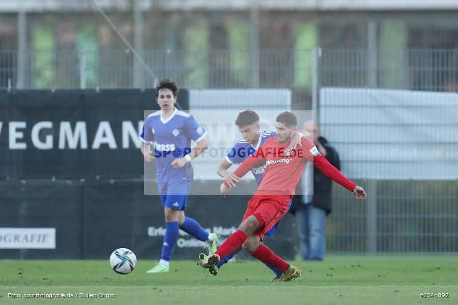 Behzad Janati, KRE Sportpark, Würzburg, 13.11.2022, sport, action, Fussball, BFV, November 2022, Saison 2022/2023, 13. Spieltag, Bayernliga U19, SVA, FWK, SV Viktoria Aschaffenburg, FC Würzburger Kickers - Bild-ID: 2346092