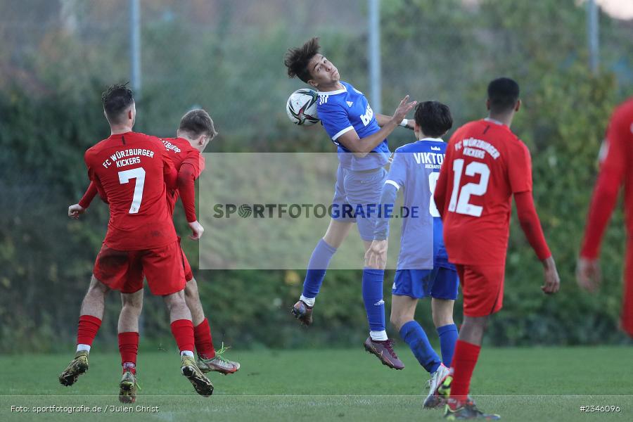 Danylo Barudi, KRE Sportpark, Würzburg, 13.11.2022, sport, action, Fussball, BFV, November 2022, Saison 2022/2023, 13. Spieltag, Bayernliga U19, SVA, FWK, SV Viktoria Aschaffenburg, FC Würzburger Kickers - Bild-ID: 2346096