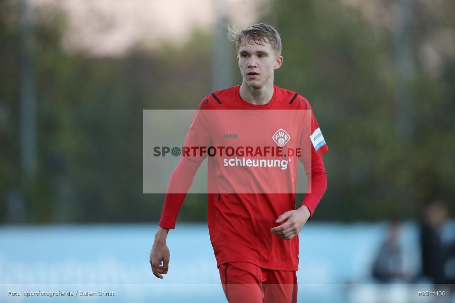 Luca Breunig, KRE Sportpark, Würzburg, 13.11.2022, sport, action, Fussball, BFV, November 2022, Saison 2022/2023, 13. Spieltag, Bayernliga U19, SVA, FWK, SV Viktoria Aschaffenburg, FC Würzburger Kickers - Bild-ID: 2346100
