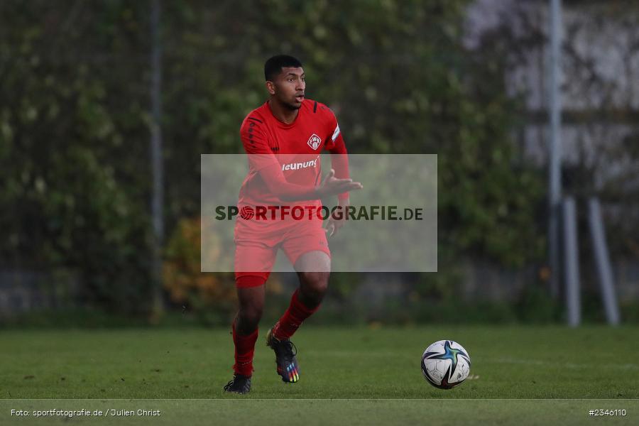 Geremi Perera, KRE Sportpark, Würzburg, 13.11.2022, sport, action, Fussball, BFV, November 2022, Saison 2022/2023, 13. Spieltag, Bayernliga U19, SVA, FWK, SV Viktoria Aschaffenburg, FC Würzburger Kickers - Bild-ID: 2346110