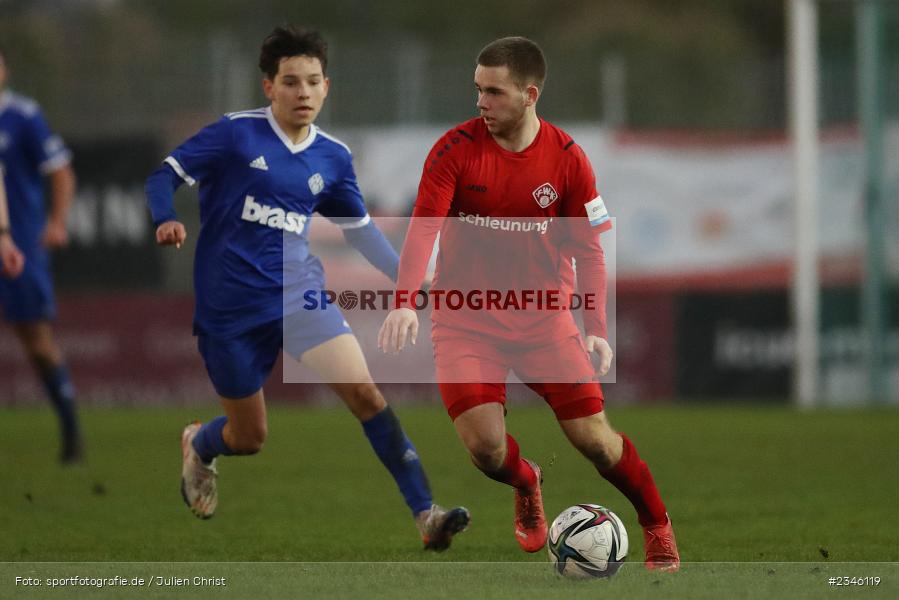 Egor Zelenskiy, KRE Sportpark, Würzburg, 13.11.2022, sport, action, Fussball, BFV, November 2022, Saison 2022/2023, 13. Spieltag, Bayernliga U19, SVA, FWK, SV Viktoria Aschaffenburg, FC Würzburger Kickers - Bild-ID: 2346119