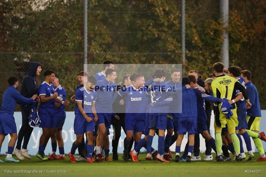 Schlussjubel, Team, KRE Sportpark, Würzburg, 13.11.2022, sport, action, Fussball, BFV, November 2022, Saison 2022/2023, 13. Spieltag, Bayernliga U19, SVA, FWK, SV Viktoria Aschaffenburg, FC Würzburger Kickers - Bild-ID: 2346127