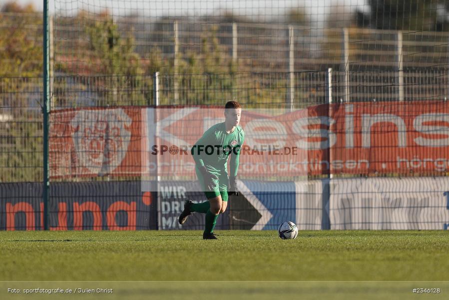 Leon Walch, KRE Sportpark, Würzburg, 13.11.2022, sport, action, Fussball, BFV, November 2022, Saison 2022/2023, 13. Spieltag, Bayernliga U19, SVA, FWK, SV Viktoria Aschaffenburg, FC Würzburger Kickers - Bild-ID: 2346128