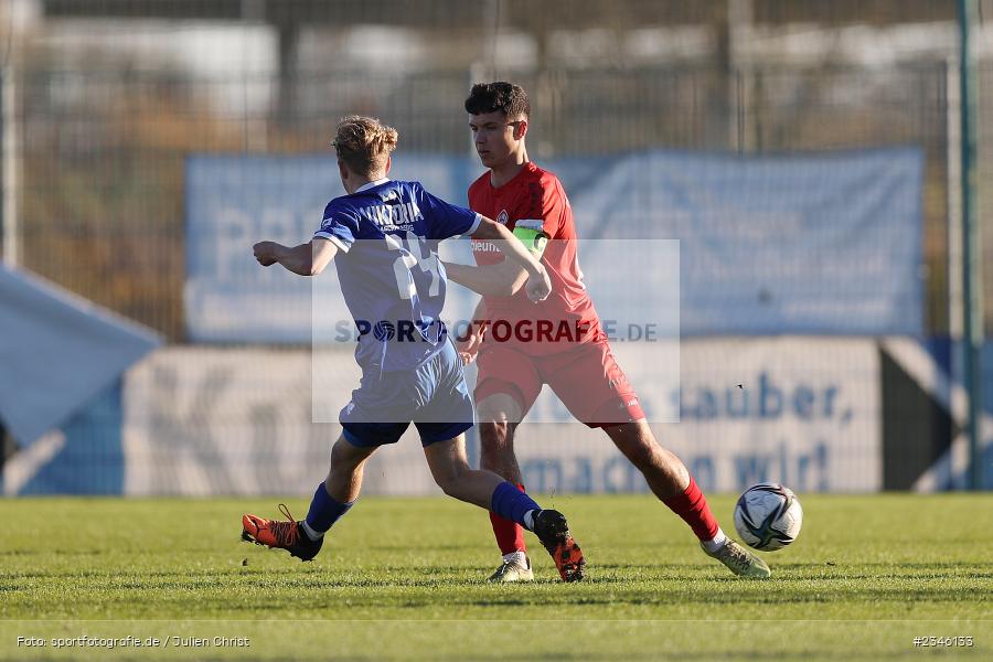Marcel Fischer, KRE Sportpark, Würzburg, 13.11.2022, sport, action, Fussball, BFV, November 2022, Saison 2022/2023, 13. Spieltag, Bayernliga U19, SVA, FWK, SV Viktoria Aschaffenburg, FC Würzburger Kickers - Bild-ID: 2346133