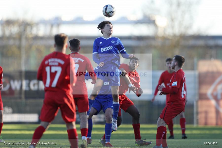 Ben Stapf, KRE Sportpark, Würzburg, 13.11.2022, sport, action, Fussball, BFV, November 2022, Saison 2022/2023, 13. Spieltag, Bayernliga U19, SVA, FWK, SV Viktoria Aschaffenburg, FC Würzburger Kickers - Bild-ID: 2346150
