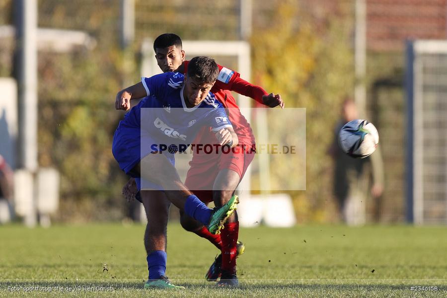 Rachid El Hassani, KRE Sportpark, Würzburg, 13.11.2022, sport, action, Fussball, BFV, November 2022, Saison 2022/2023, 13. Spieltag, Bayernliga U19, SVA, FWK, SV Viktoria Aschaffenburg, FC Würzburger Kickers - Bild-ID: 2346158