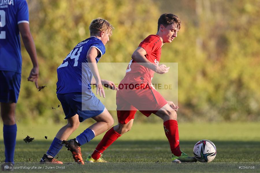 Jan Bauer, KRE Sportpark, Würzburg, 13.11.2022, sport, action, Fussball, BFV, November 2022, Saison 2022/2023, 13. Spieltag, Bayernliga U19, SVA, FWK, SV Viktoria Aschaffenburg, FC Würzburger Kickers - Bild-ID: 2346168