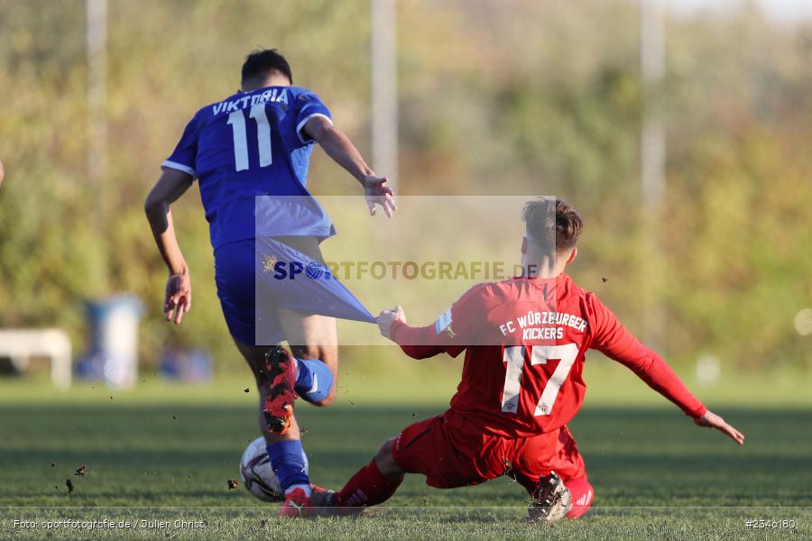 Dennis Deppner, KRE Sportpark, Würzburg, 13.11.2022, sport, action, Fussball, BFV, November 2022, Saison 2022/2023, 13. Spieltag, Bayernliga U19, SVA, FWK, SV Viktoria Aschaffenburg, FC Würzburger Kickers - Bild-ID: 2346180