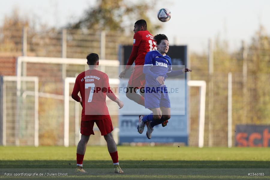 Ben Stapf, KRE Sportpark, Würzburg, 13.11.2022, sport, action, Fussball, BFV, November 2022, Saison 2022/2023, 13. Spieltag, Bayernliga U19, SVA, FWK, SV Viktoria Aschaffenburg, FC Würzburger Kickers - Bild-ID: 2346183