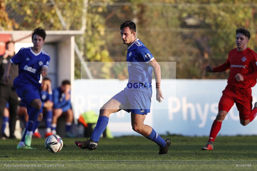 Cem Kayaci, KRE Sportpark, Würzburg, 13.11.2022, sport, action, Fussball, BFV, November 2022, Saison 2022/2023, 13. Spieltag, Bayernliga U19, SVA, FWK, SV Viktoria Aschaffenburg, FC Würzburger Kickers - Bild-ID: 2346188