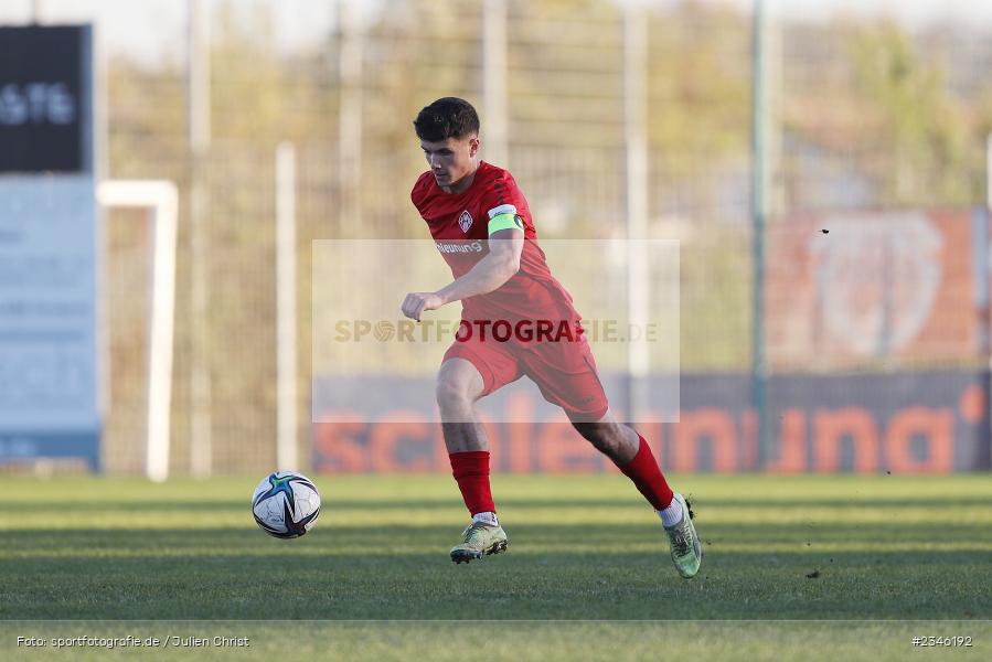 Marcel Fischer, KRE Sportpark, Würzburg, 13.11.2022, sport, action, Fussball, BFV, November 2022, Saison 2022/2023, 13. Spieltag, Bayernliga U19, SVA, FWK, SV Viktoria Aschaffenburg, FC Würzburger Kickers - Bild-ID: 2346192