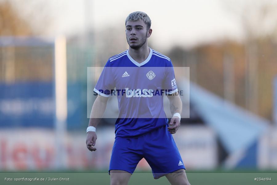Alessio Bari, KRE Sportpark, Würzburg, 13.11.2022, sport, action, Fussball, BFV, November 2022, Saison 2022/2023, 13. Spieltag, Bayernliga U19, SVA, FWK, SV Viktoria Aschaffenburg, FC Würzburger Kickers - Bild-ID: 2346194