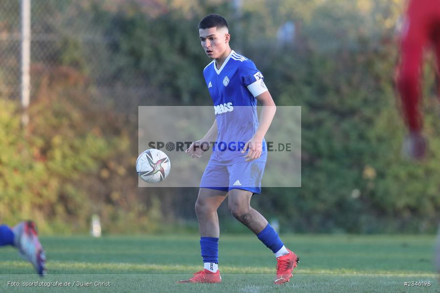 Umut Kaan Kabakci, KRE Sportpark, Würzburg, 13.11.2022, sport, action, Fussball, BFV, November 2022, Saison 2022/2023, 13. Spieltag, Bayernliga U19, SVA, FWK, SV Viktoria Aschaffenburg, FC Würzburger Kickers - Bild-ID: 2346198