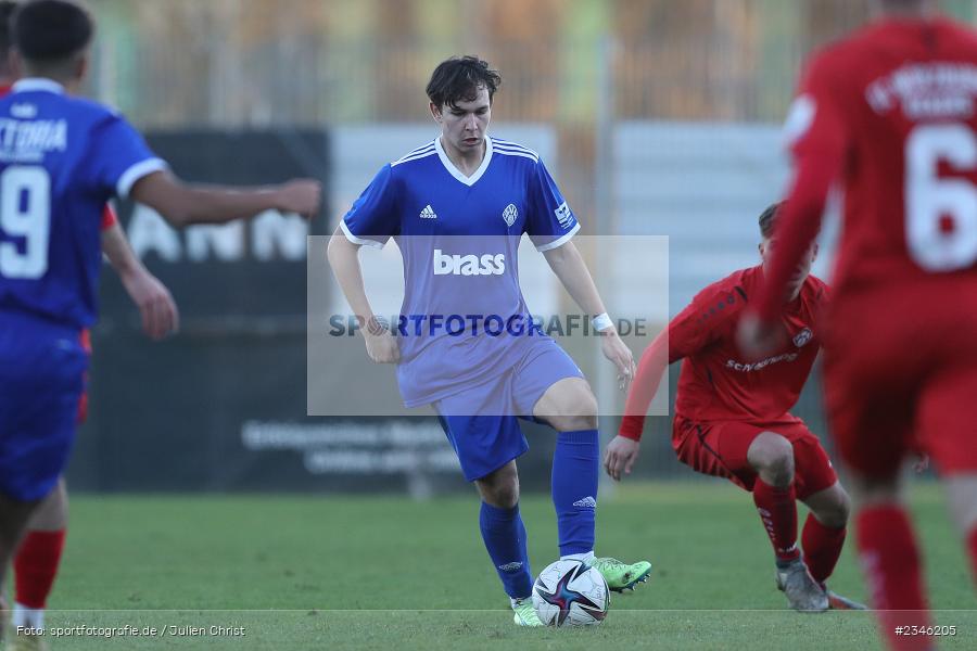 Bohdan Mykhalchenko, KRE Sportpark, Würzburg, 13.11.2022, sport, action, Fussball, BFV, November 2022, Saison 2022/2023, 13. Spieltag, Bayernliga U19, SVA, FWK, SV Viktoria Aschaffenburg, FC Würzburger Kickers - Bild-ID: 2346205