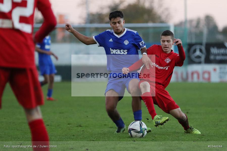 Rachid El Hassani, KRE Sportpark, Würzburg, 13.11.2022, sport, action, Fussball, BFV, November 2022, Saison 2022/2023, 13. Spieltag, Bayernliga U19, SVA, FWK, SV Viktoria Aschaffenburg, FC Würzburger Kickers - Bild-ID: 2346244