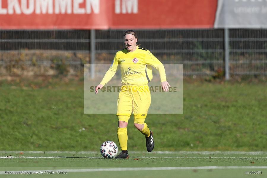 Jule Dickmeis, Sportpark Heuchelhof, Würzburg, 13.11.2022, sport, action, Fussball, BFV, November 2022, Saison 2022/2023, 10. Spieltag, Frauen BOL, FVK, FWK, FVgg Kickers Aschaffenburg, FC Würzburger Kickers II - Bild-ID: 2346381