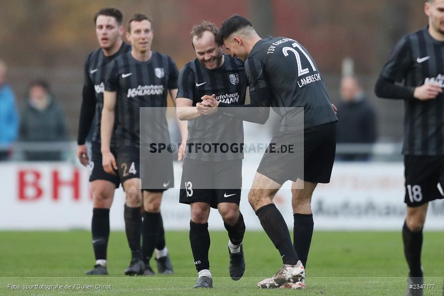 Max Lambrecht, Torjubel, Steffen Lehofer, Sportgelände, Karlburg, 26.11.2022, sport, action, Fussball, BFV, November 2022, Saison 2022/2023, 23. Spieltag, Landesliga Nordwest, ASV, TSV, ASV Rimpar, TSV Karlburg - Bild-ID: 2347177