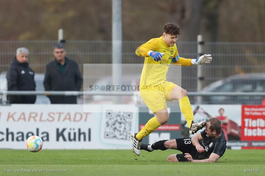 Robin Michel, Steffen Lehofer, Sportgelände, Karlburg, 26.11.2022, sport, action, Fussball, BFV, November 2022, Saison 2022/2023, 23. Spieltag, Landesliga Nordwest, ASV, TSV, ASV Rimpar, TSV Karlburg - Bild-ID: 2347181