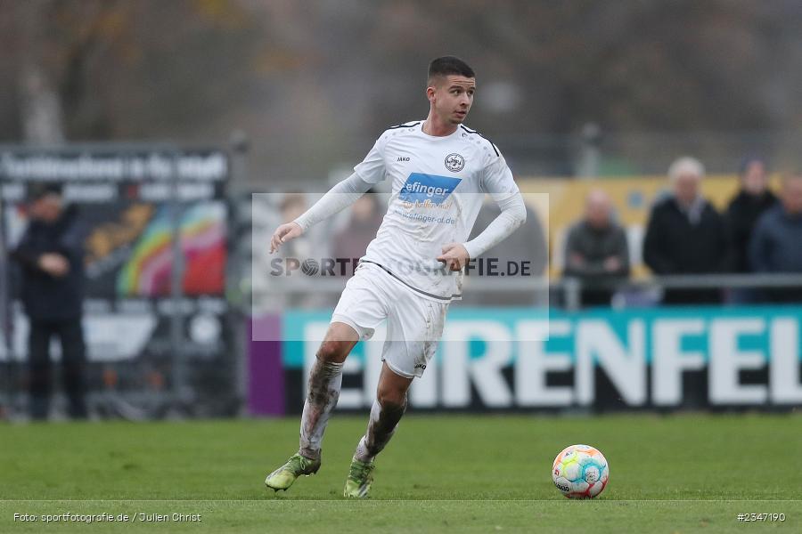 Louis Reinhart, Sportgelände, Karlburg, 26.11.2022, sport, action, Fussball, BFV, November 2022, Saison 2022/2023, 23. Spieltag, Landesliga Nordwest, ASV, TSV, ASV Rimpar, TSV Karlburg - Bild-ID: 2347190