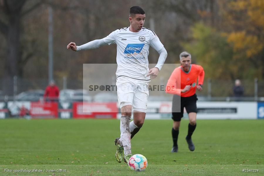 Louis Reinhart, Sportgelände, Karlburg, 26.11.2022, sport, action, Fussball, BFV, November 2022, Saison 2022/2023, 23. Spieltag, Landesliga Nordwest, ASV, TSV, ASV Rimpar, TSV Karlburg - Bild-ID: 2347229