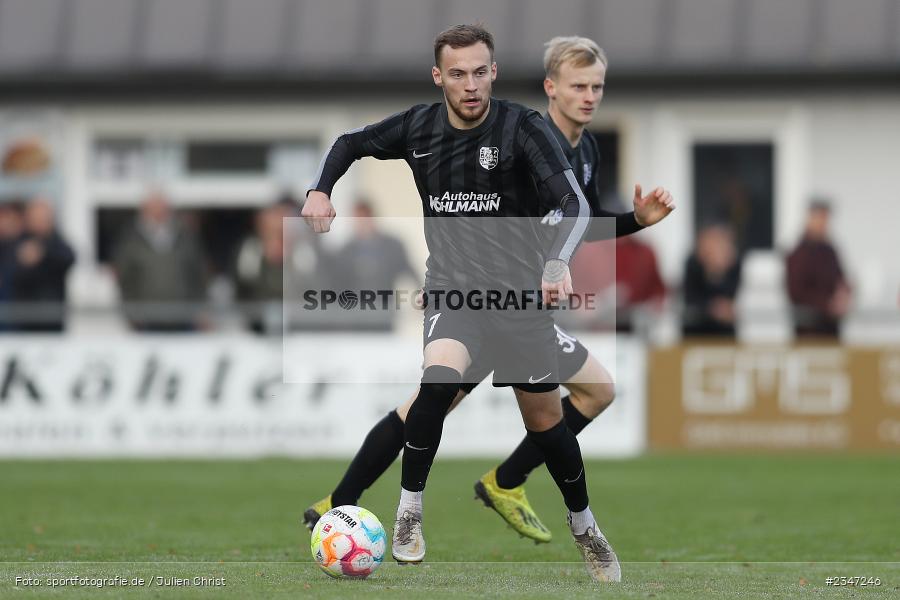 Justin Schulz, Sportgelände, Karlburg, 26.11.2022, sport, action, Fussball, BFV, November 2022, Saison 2022/2023, 23. Spieltag, Landesliga Nordwest, ASV, TSV, ASV Rimpar, TSV Karlburg - Bild-ID: 2347246