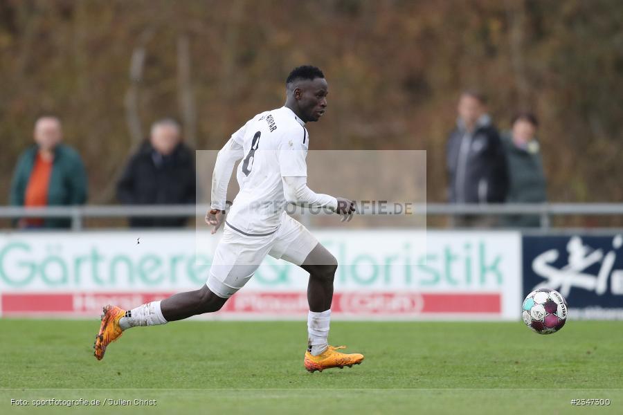 Mamadou Bah, Sportgelände, Karlburg, 26.11.2022, sport, action, Fussball, BFV, November 2022, Saison 2022/2023, 23. Spieltag, Landesliga Nordwest, ASV, TSV, ASV Rimpar, TSV Karlburg - Bild-ID: 2347300