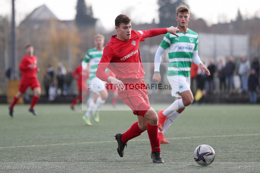 Jonas Enzmann, FLYERALARM Arena, Würzburg, 27.11.2022, sport, action, Fussball, BFV, November 2022, Saison 2022/2023, U19 Bayernliga, 15. Spieltag, SGF, FWK, SpVgg Greuther Fürth, FC Würzburger Kickers - Bild-ID: 2347370
