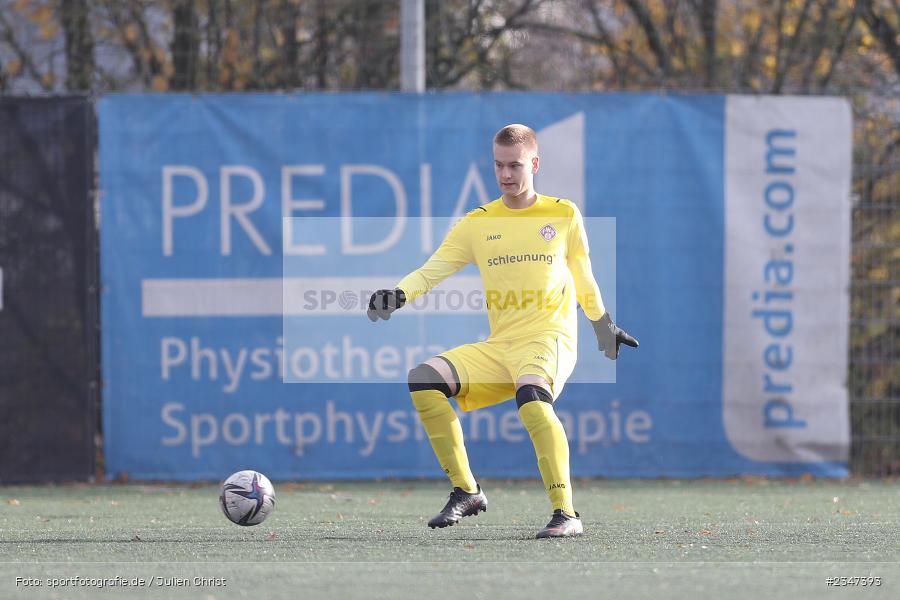 Leon Walch, FLYERALARM Arena, Würzburg, 27.11.2022, sport, action, Fussball, BFV, November 2022, Saison 2022/2023, U19 Bayernliga, 15. Spieltag, SGF, FWK, SpVgg Greuther Fürth, FC Würzburger Kickers - Bild-ID: 2347393