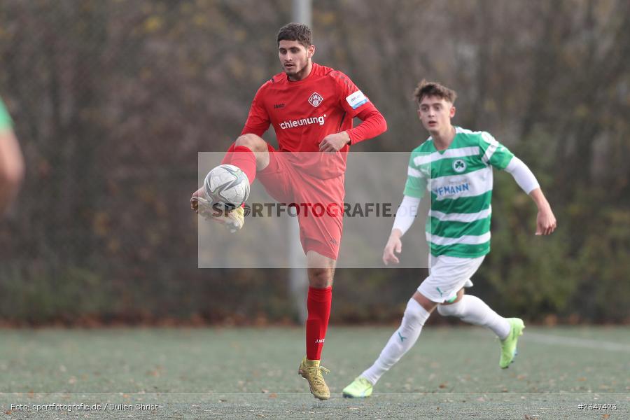 Behzad Janati, FLYERALARM Arena, Würzburg, 27.11.2022, sport, action, Fussball, BFV, November 2022, Saison 2022/2023, U19 Bayernliga, 15. Spieltag, SGF, FWK, SpVgg Greuther Fürth, FC Würzburger Kickers - Bild-ID: 2347423