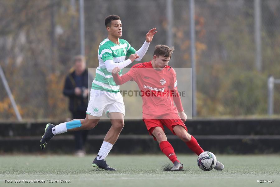 Nick Doktorczyk, FLYERALARM Arena, Würzburg, 27.11.2022, sport, action, Fussball, BFV, November 2022, Saison 2022/2023, U19 Bayernliga, 15. Spieltag, SGF, FWK, SpVgg Greuther Fürth, FC Würzburger Kickers - Bild-ID: 2347467