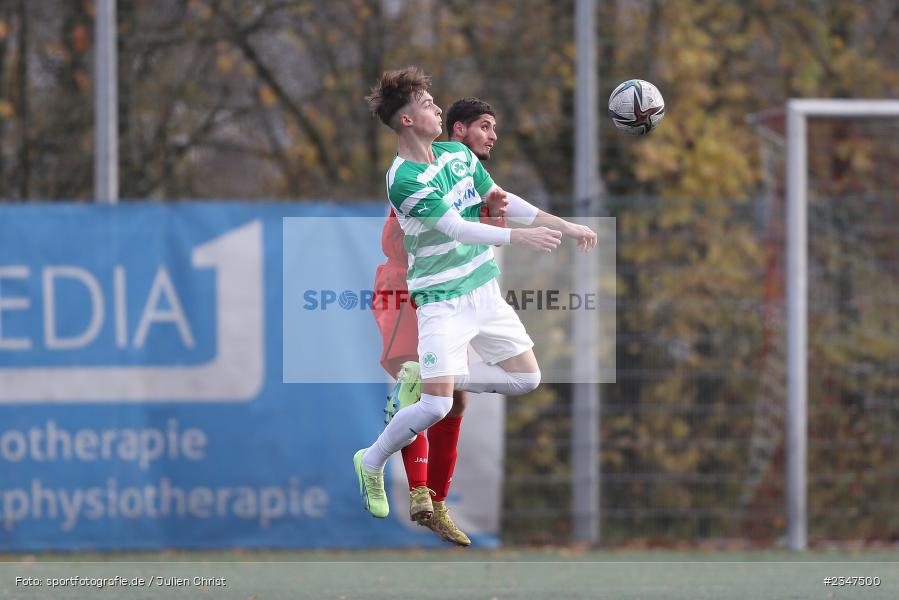 Denis Pfaffenrot, FLYERALARM Arena, Würzburg, 27.11.2022, sport, action, Fussball, BFV, November 2022, Saison 2022/2023, U19 Bayernliga, 15. Spieltag, SGF, FWK, SpVgg Greuther Fürth, FC Würzburger Kickers - Bild-ID: 2347500