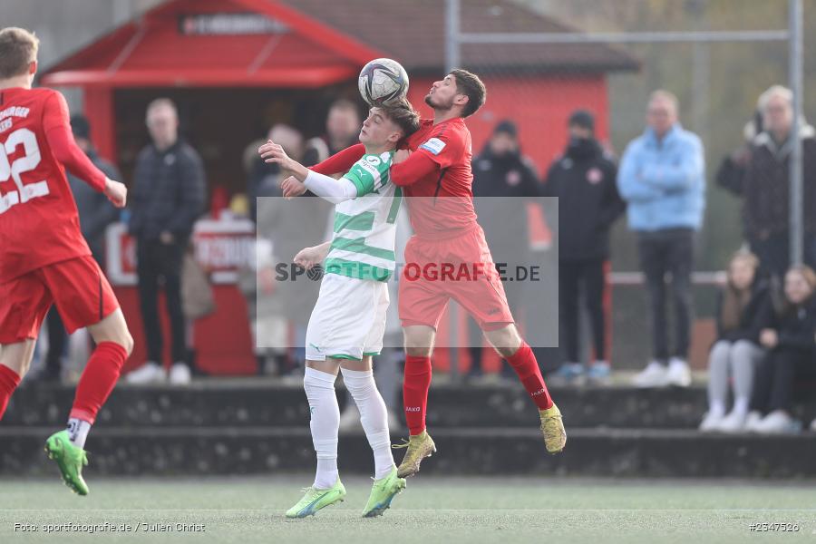 Denis Pfaffenrot, FLYERALARM Arena, Würzburg, 27.11.2022, sport, action, Fussball, BFV, November 2022, Saison 2022/2023, U19 Bayernliga, 15. Spieltag, SGF, FWK, SpVgg Greuther Fürth, FC Würzburger Kickers - Bild-ID: 2347526