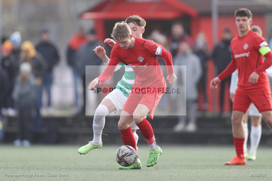 Luca Breunig, FLYERALARM Arena, Würzburg, 27.11.2022, sport, action, Fussball, BFV, November 2022, Saison 2022/2023, U19 Bayernliga, 15. Spieltag, SGF, FWK, SpVgg Greuther Fürth, FC Würzburger Kickers - Bild-ID: 2347527