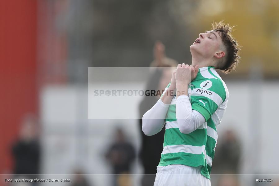 Denis Pfaffenrot, FLYERALARM Arena, Würzburg, 27.11.2022, sport, action, Fussball, BFV, November 2022, Saison 2022/2023, U19 Bayernliga, 15. Spieltag, SGF, FWK, SpVgg Greuther Fürth, FC Würzburger Kickers - Bild-ID: 2347539