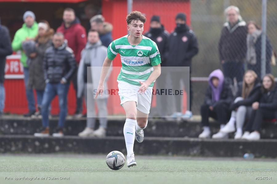 Cem Cevizci, FLYERALARM Arena, Würzburg, 27.11.2022, sport, action, Fussball, BFV, November 2022, Saison 2022/2023, U19 Bayernliga, 15. Spieltag, SGF, FWK, SpVgg Greuther Fürth, FC Würzburger Kickers - Bild-ID: 2347561