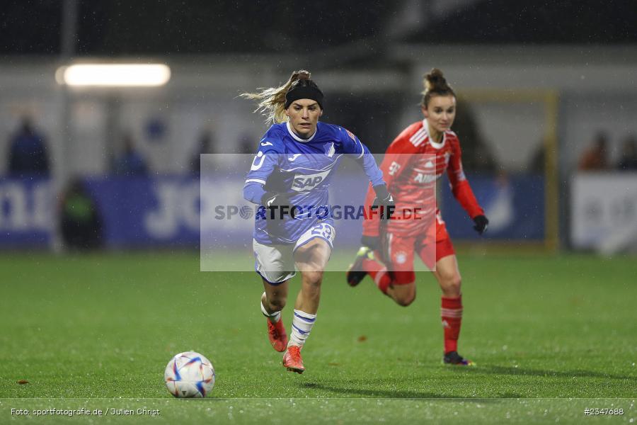 Ereleta Memeti, Dietmar-Hopp-Stadion, Hoffenheim, 02.12.2022, sport, action, Fussball, DFB, Dezember 2022, Saison 2022/2023, 9. Spieltag, FFBL, FLYERALARM Frauen-Bundesliga, FCB, TSG, FC Bayern München, TSG Hoffenheim - Bild-ID: 2347688