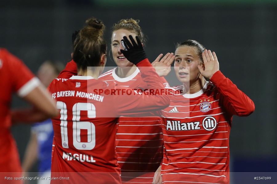 Klara Bühl, Dietmar-Hopp-Stadion, Hoffenheim, 02.12.2022, sport, action, Fussball, DFB, Dezember 2022, Saison 2022/2023, 9. Spieltag, FFBL, FLYERALARM Frauen-Bundesliga, FCB, TSG, FC Bayern München, TSG Hoffenheim - Bild-ID: 2347699