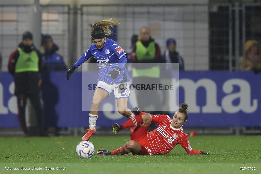 Ereleta Memeti, Dietmar-Hopp-Stadion, Hoffenheim, 02.12.2022, sport, action, Fussball, DFB, Dezember 2022, Saison 2022/2023, 9. Spieltag, FFBL, FLYERALARM Frauen-Bundesliga, FCB, TSG, FC Bayern München, TSG Hoffenheim - Bild-ID: 2347702