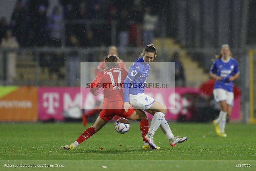 Jana Feldkamp, Dietmar-Hopp-Stadion, Hoffenheim, 02.12.2022, sport, action, Fussball, DFB, Dezember 2022, Saison 2022/2023, 9. Spieltag, FFBL, FLYERALARM Frauen-Bundesliga, FCB, TSG, FC Bayern München, TSG Hoffenheim - Bild-ID: 2347720 Jana Feldkamp, Dietmar-Hopp-Stadion, Hoffenheim, 02.12.2022, sport, action, Fussball, DFB, Dezember 2022, Saison 2022/2023, 9. Spieltag, FFBL, FLYERALARM Frauen-Bundesliga, FCB, TSG, FC Bayern München, TSG Hoffenheim - Bild-ID: 2347720