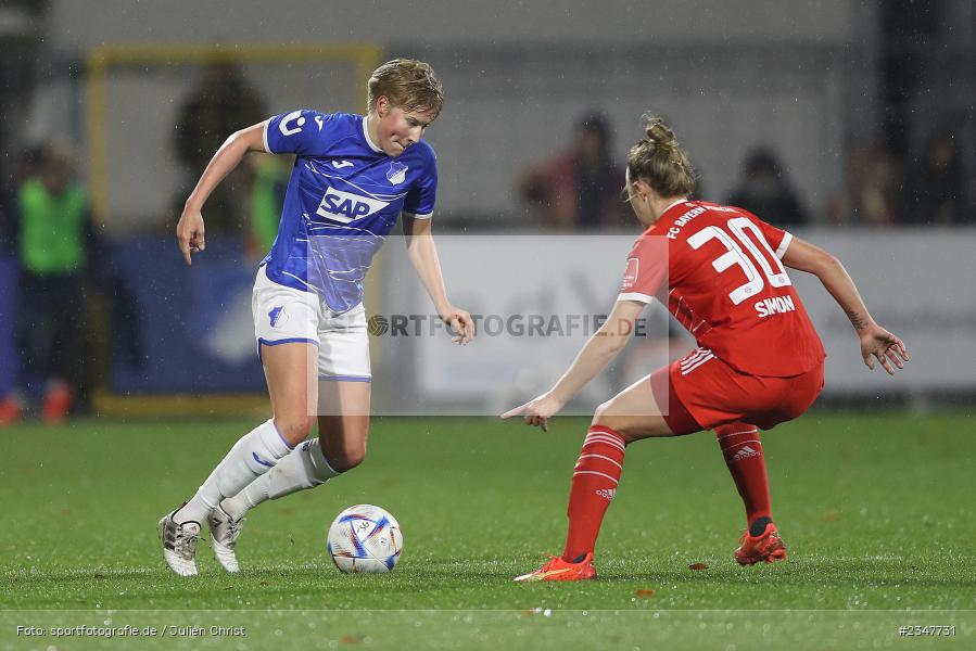 Paulina Krumbiegel, Dietmar-Hopp-Stadion, Hoffenheim, 02.12.2022, sport, action, Fussball, DFB, Dezember 2022, Saison 2022/2023, 9. Spieltag, FFBL, FLYERALARM Frauen-Bundesliga, FCB, TSG, FC Bayern München, TSG Hoffenheim - Bild-ID: 2347731 Paulina Krumbiegel, Dietmar-Hopp-Stadion, Hoffenheim, 02.12.2022, sport, action, Fussball, DFB, Dezember 2022, Saison 2022/2023, 9. Spieltag, FFBL, FLYERALARM Frauen-Bundesliga, FCB, TSG, FC Bayern München, TSG Hoffenheim - Bild-ID: 2347731