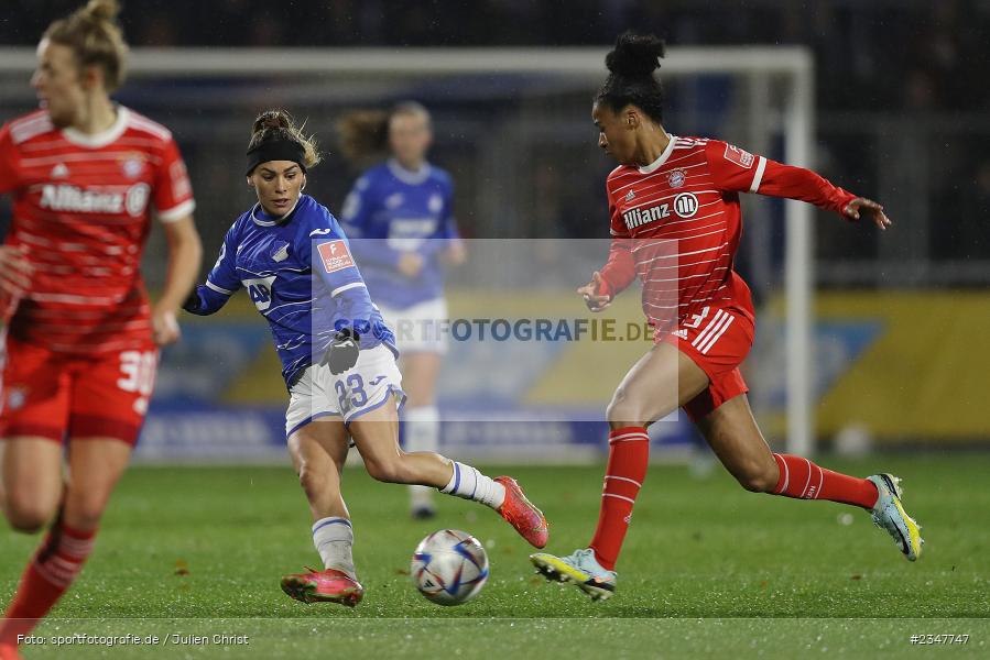 Ereleta Memeti, Dietmar-Hopp-Stadion, Hoffenheim, 02.12.2022, sport, action, Fussball, DFB, Dezember 2022, Saison 2022/2023, 9. Spieltag, FFBL, FLYERALARM Frauen-Bundesliga, FCB, TSG, FC Bayern München, TSG Hoffenheim - Bild-ID: 2347747