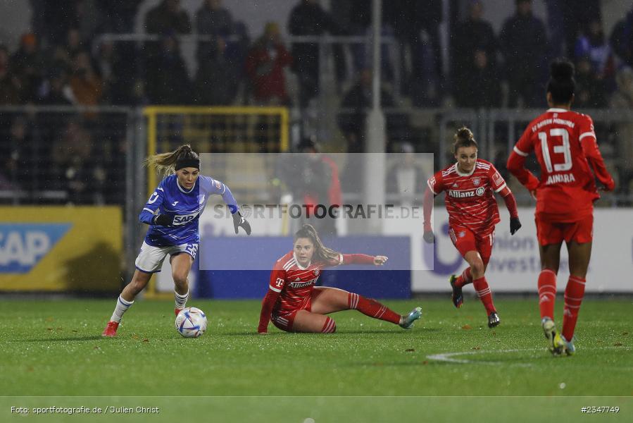 Ereleta Memeti, Dietmar-Hopp-Stadion, Hoffenheim, 02.12.2022, sport, action, Fussball, DFB, Dezember 2022, Saison 2022/2023, 9. Spieltag, FFBL, FLYERALARM Frauen-Bundesliga, FCB, TSG, FC Bayern München, TSG Hoffenheim - Bild-ID: 2347749