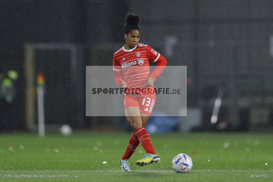 Tainara de Souza da Silva, Dietmar-Hopp-Stadion, Hoffenheim, 02.12.2022, sport, action, Fussball, DFB, Dezember 2022, Saison 2022/2023, 9. Spieltag, FFBL, FLYERALARM Frauen-Bundesliga, FCB, TSG, FC Bayern München, TSG Hoffenheim - Bild-ID: 2347753 Tainara de Souza da Silva, Dietmar-Hopp-Stadion, Hoffenheim, 02.12.2022, sport, action, Fussball, DFB, Dezember 2022, Saison 2022/2023, 9. Spieltag, FFBL, FLYERALARM Frauen-Bundesliga, FCB, TSG, FC Bayern München, TSG Hoffenheim - Bild-ID: 2347753