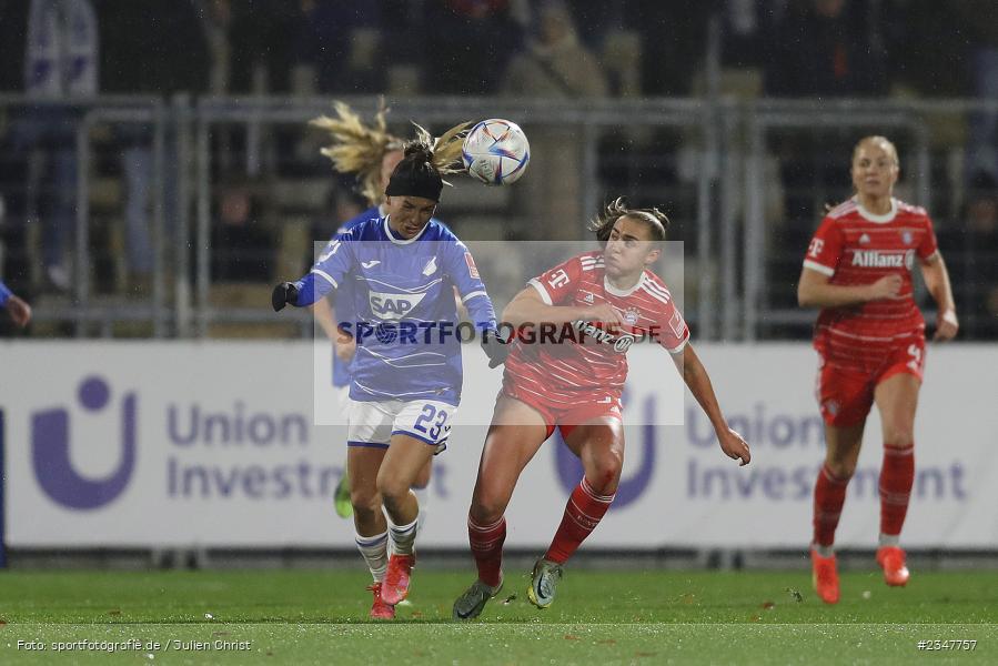 Ereleta Memeti, Dietmar-Hopp-Stadion, Hoffenheim, 02.12.2022, sport, action, Fussball, DFB, Dezember 2022, Saison 2022/2023, 9. Spieltag, FFBL, FLYERALARM Frauen-Bundesliga, FCB, TSG, FC Bayern München, TSG Hoffenheim - Bild-ID: 2347757